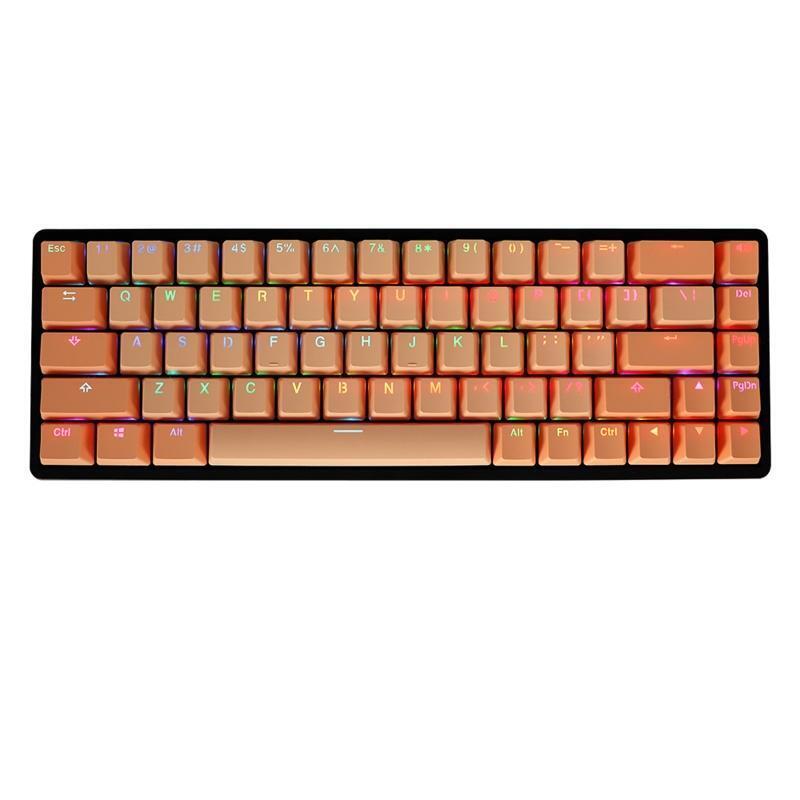 124-Key PBT OEM Keycaps Transparent Lettering Keys Double Shot Backlit Key Cap