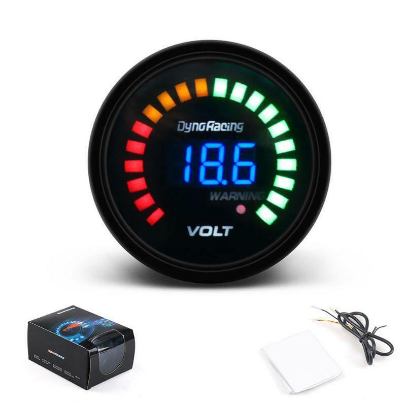 2" 52mm Digital Analog Auto Car Voltmeter 12V Voltage Gauge Volt Meter Monitor