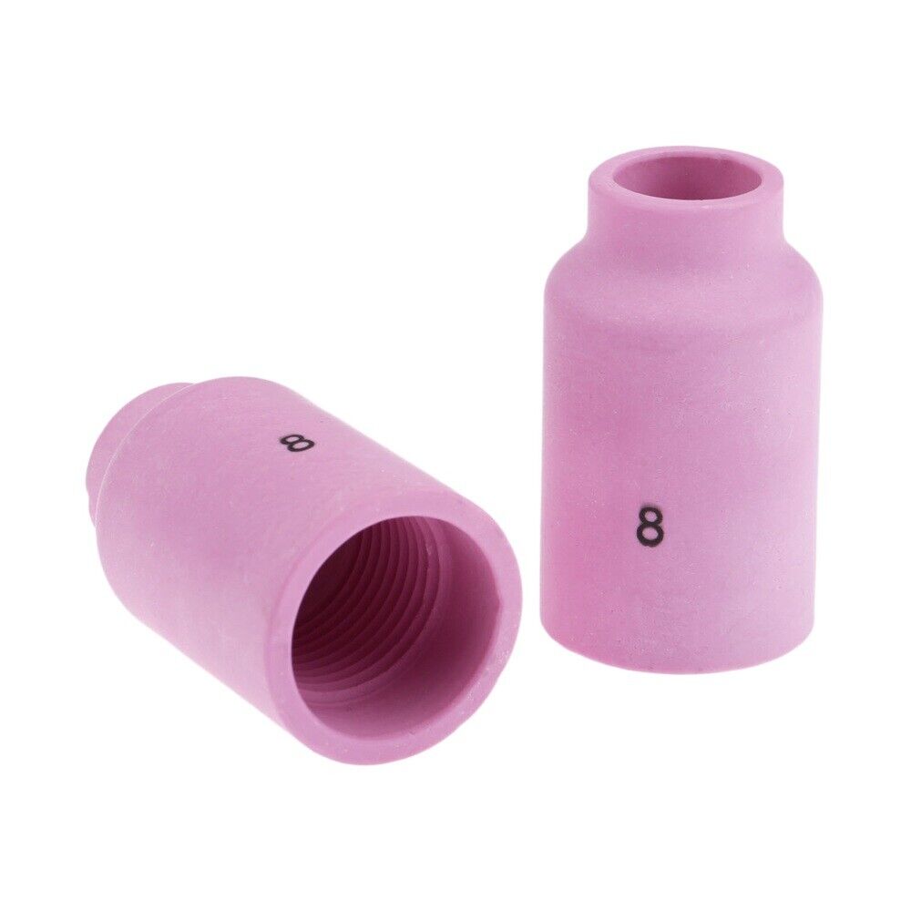 54N14 8# Lens Nozzle Alumina Gas for SR DTA WP 17 18 26 TIG Welding Torch 3Pcs