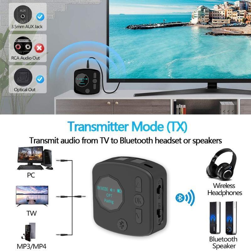 Audio AdapteReceiver Convert Ordinary Speakers to Wireless Speakers ABS Marerial