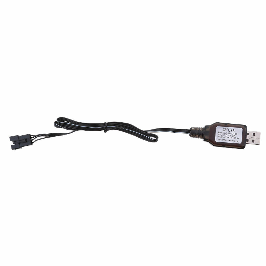 Black Plastic USB  To SM-4P Connector Fe Charging Cord For RC