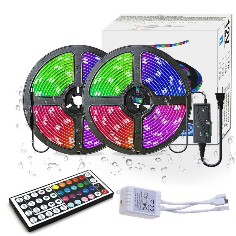 Flexible Strip Light 5050 RGB LED SMD Remote Fairy Lights for Room Party Bar