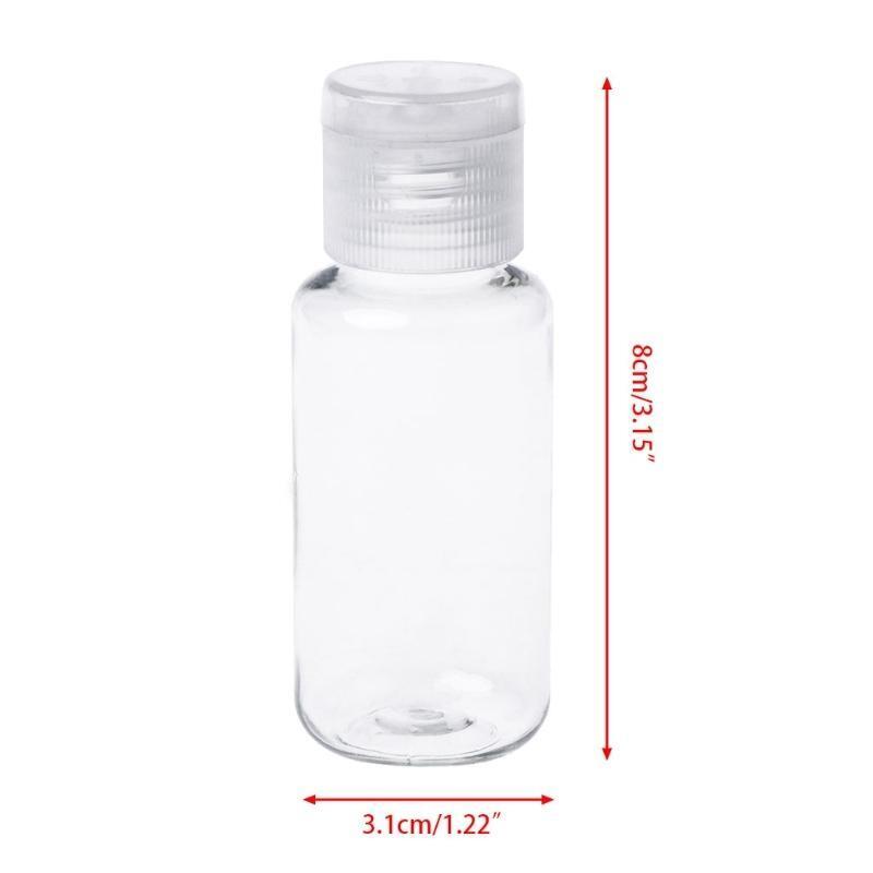 40ml Clear Empty Plastic Sample Flip Cap Bottle Makeup Emollient Water Container