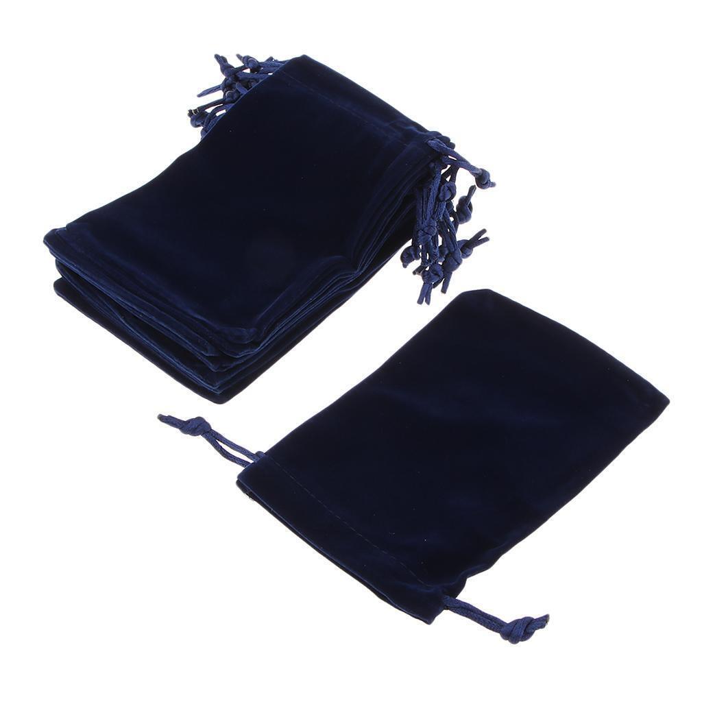 10x Velvet Pouch with Drawstring for Coin Jewelry Storage Wedding Gifts Bag
