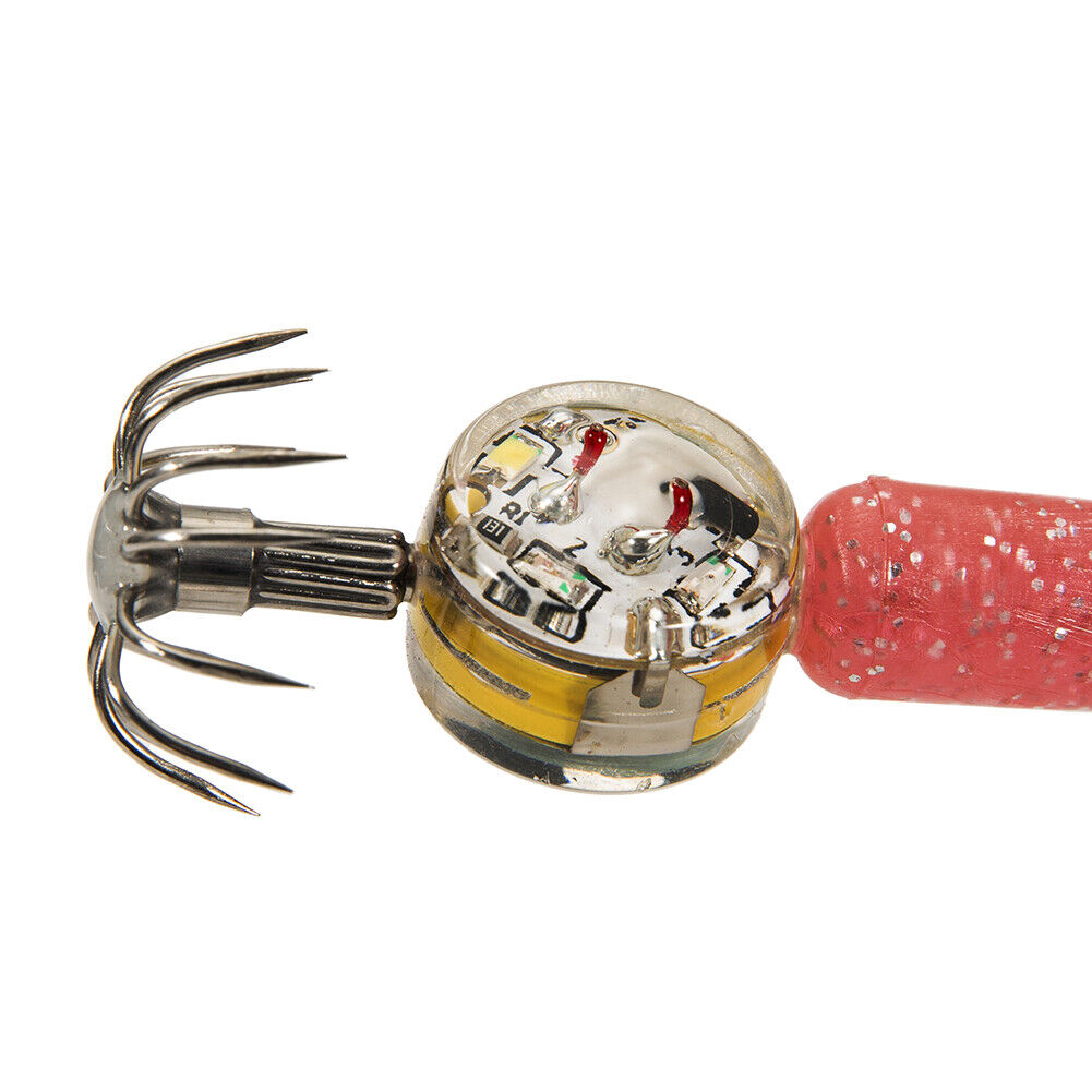 LED Fish Bait Lure Light Squid Fishing Octopus Sea Underwater Lamp (Pink)