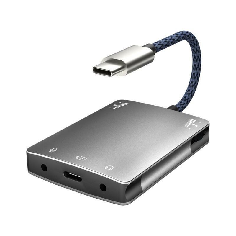 Typec Mobile Phone Adapter Sound Card Converter for K Song/Charging/ Sound Card