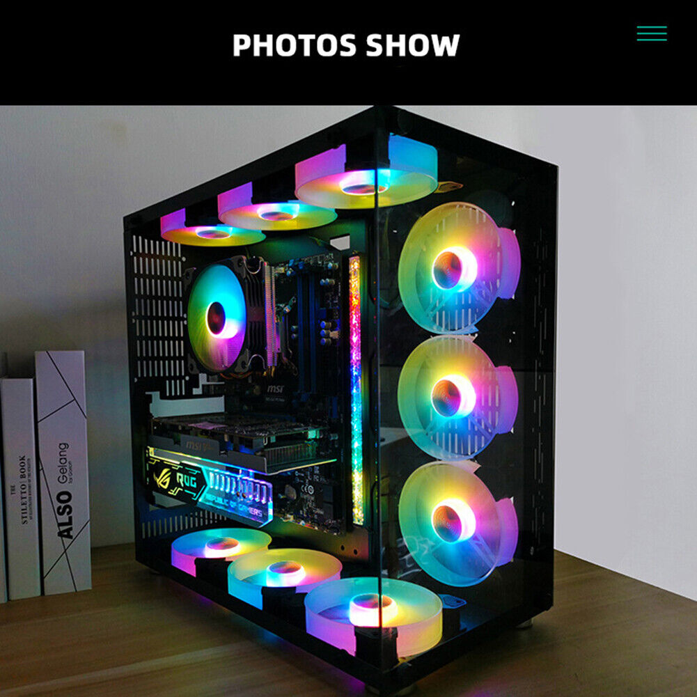 COOLMOON Yuhuan 140mm Cooling Fan Mute RGB 6Pin Desktop Computer Cooler