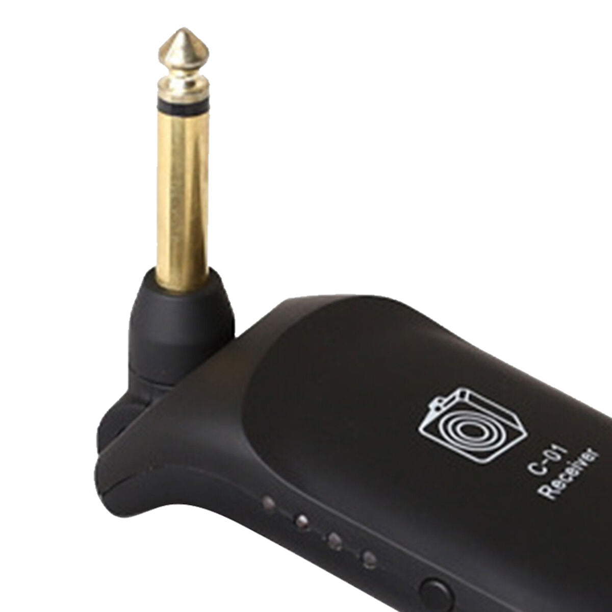 Professional UHF Guitar  Guitar Transmitter Receiver Black 43x17x110mm