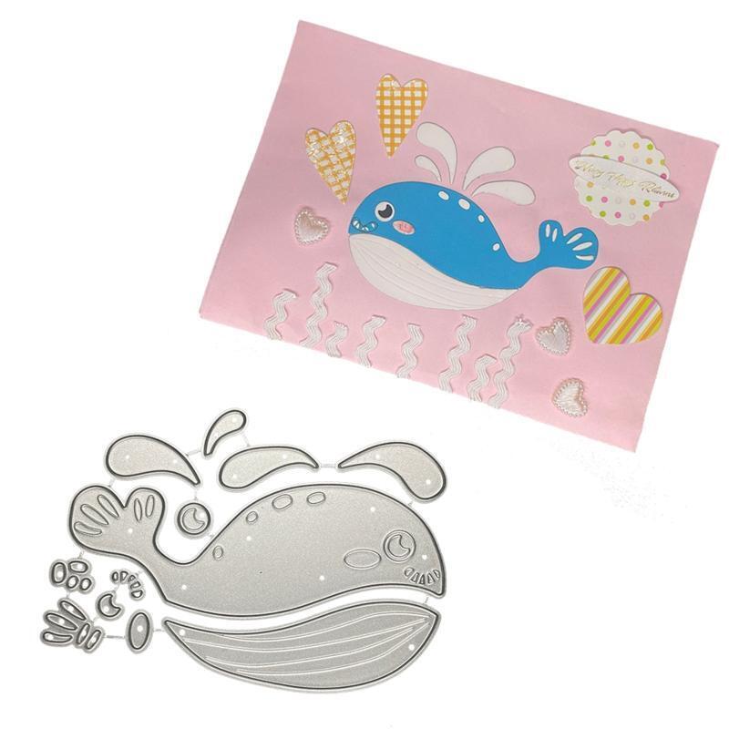 Whale Cutting Dies Anti Deformed Carbon Steel Craft Die Cuts Stencil Cutting Die