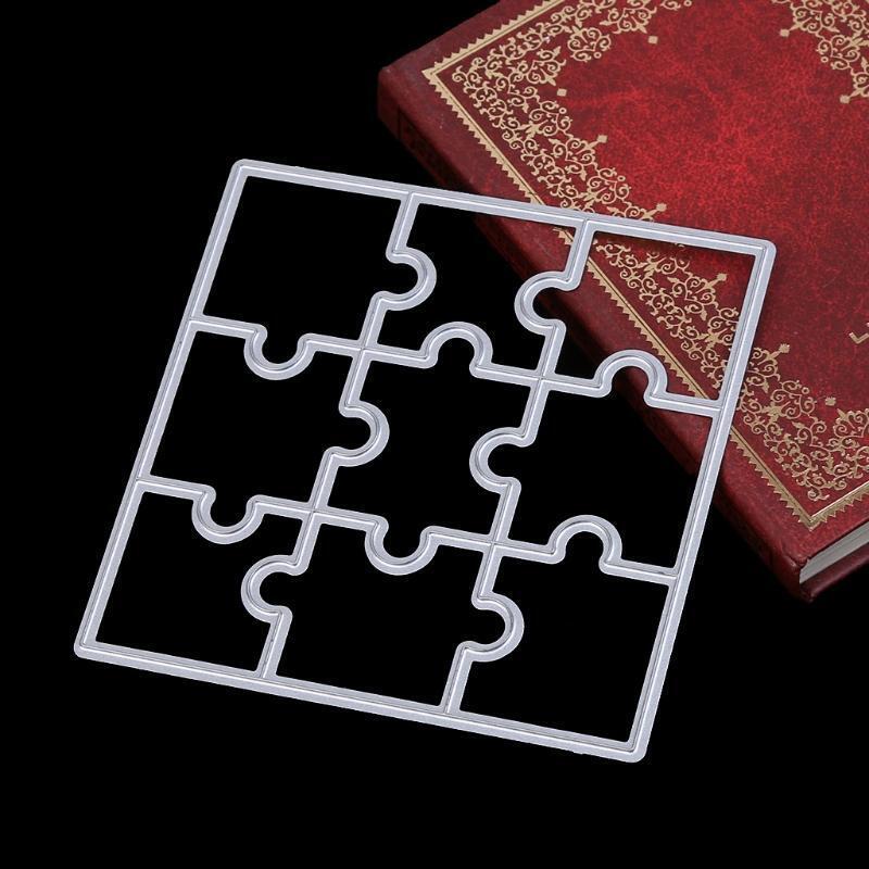Puzzle DIY Metal Cutting Dies Stencil Template Scrapbook Album Paper Card Craft