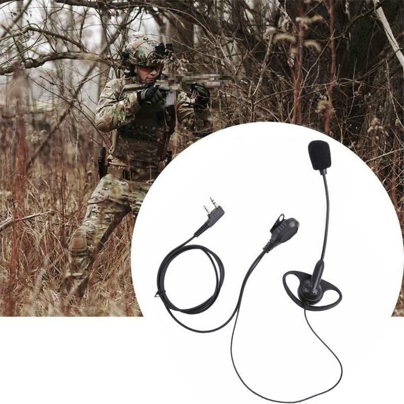 2 Pin PTT Mic Headset for UV-5R 888S 777S 666S BF Handheld Walkie Talkie