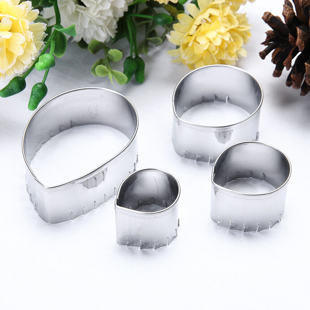 Rose Cutter Set Stainless Steel Fondant Molds Cake Decorating Moulds
