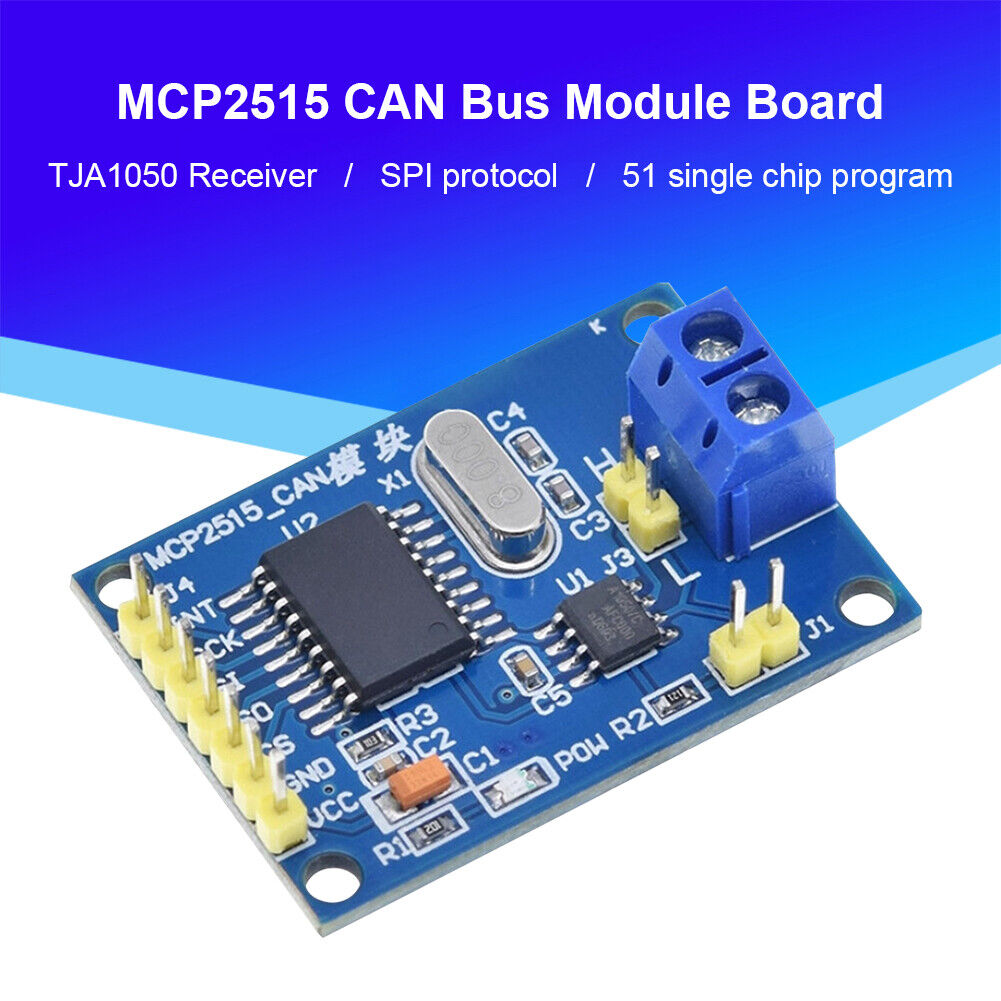 MCP2515 CAN Bus Module Board TJA1050 Receiver SPI for 51 MCU Controller