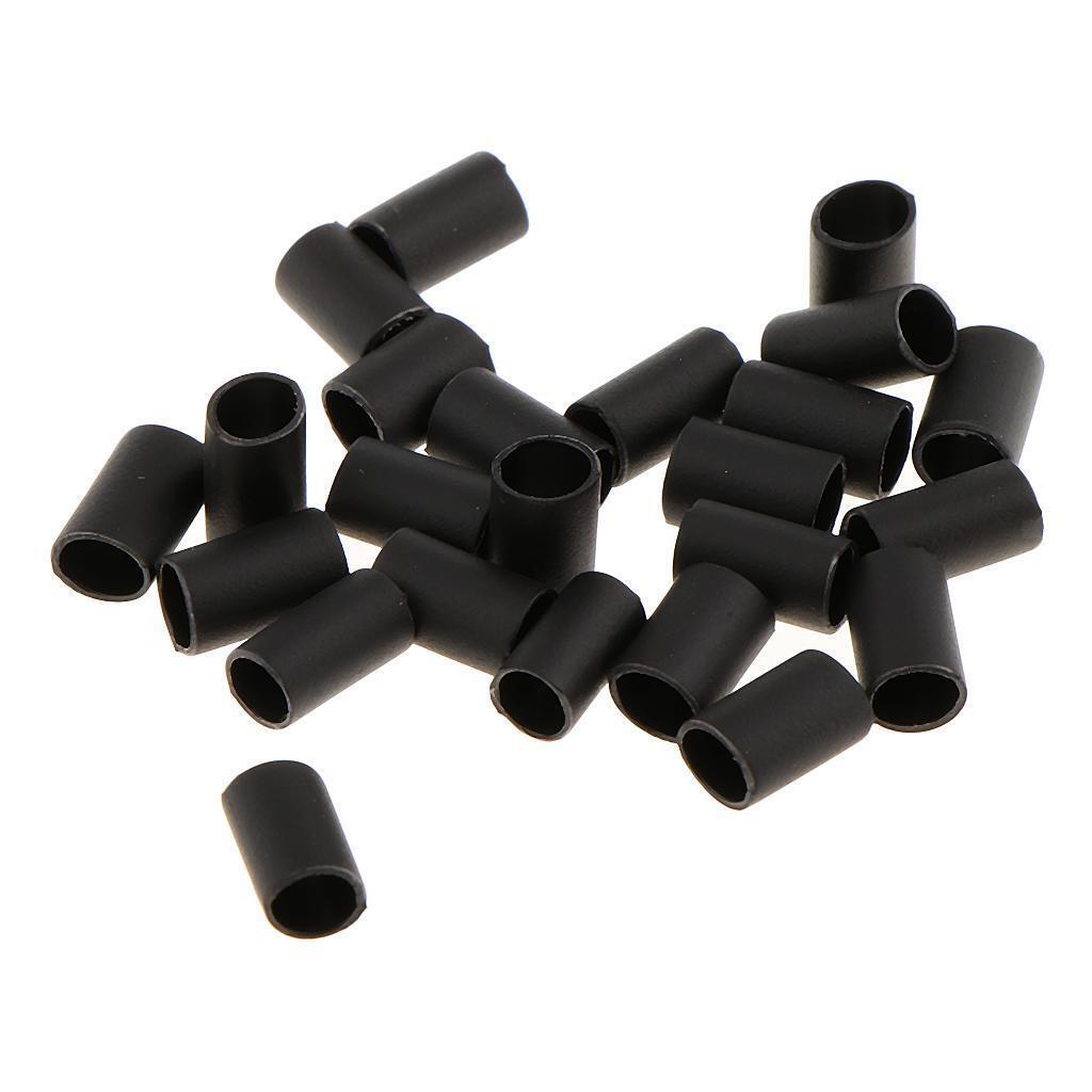 200 Pieces Heat Shrink Tube Micro Rings Link For I tip Hair Extension Black