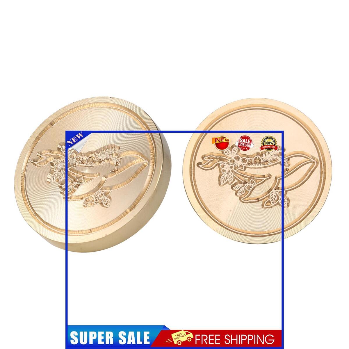 Wax Seal Stamp Whale, Sealing Wax Stamps Brass Heads for Envelopes (15)