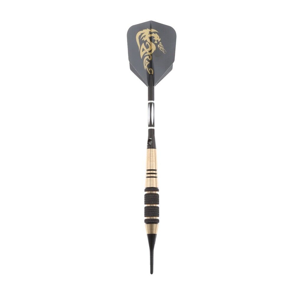 Soft Tip Brass Darts Set Dart Flights With Case 3 Pcs/Set 18 Grams Durable Use