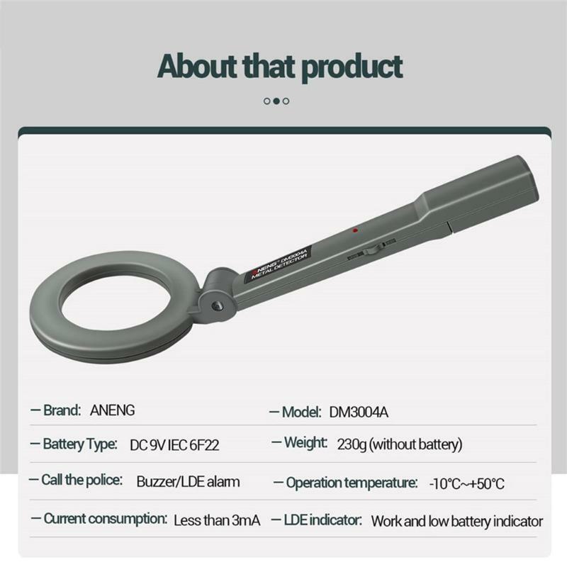 Security Scanner Wand for Safety Check and the Detection of Prohibited Goods