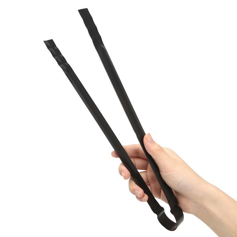 Barbecue Charcoal Tong Metal Handle Grill Food Clip Outdoor Camping Cooking Tool