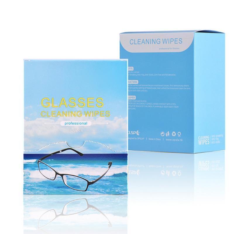 100Pcs Lens Cleaning Wipes Pre-Moistened Individually Wrapped Screens Tablets