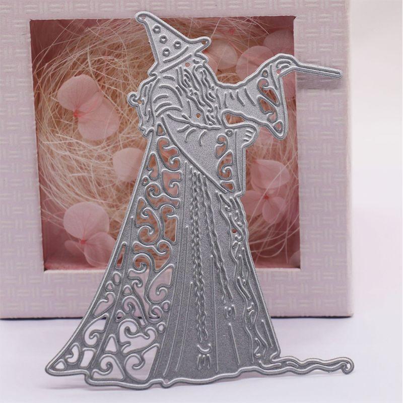 Halloween Wizard DIY Handicrafts Cutting Dies Metal Cutting Stencils for Stamp