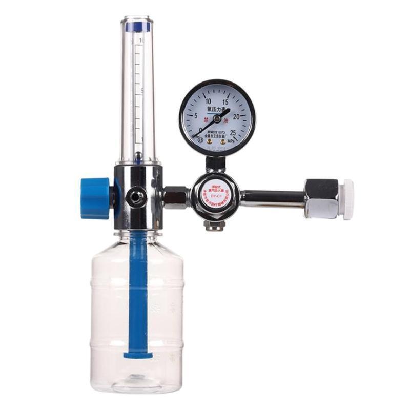 Zinc Alloy Valve Medicinal Oxygen Regulator Pressure Flowmeters Gauge Healthcare