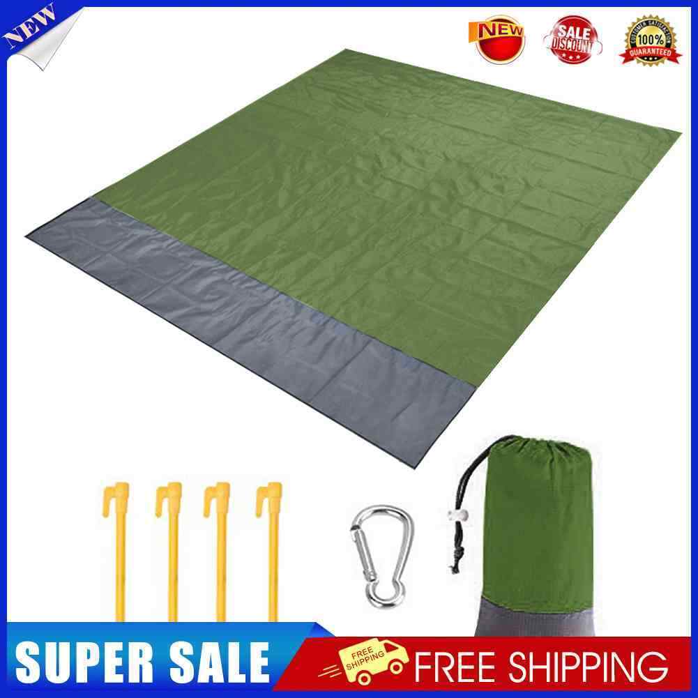 Waterproof Camping Mat Outdoor Beach Blanket Picnic Ground Mat (Army Green)