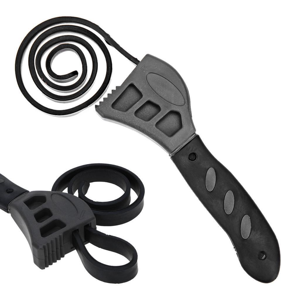 Multi Function Adjustable Belt Spanner Universal Rubber Strap Wrench Tool