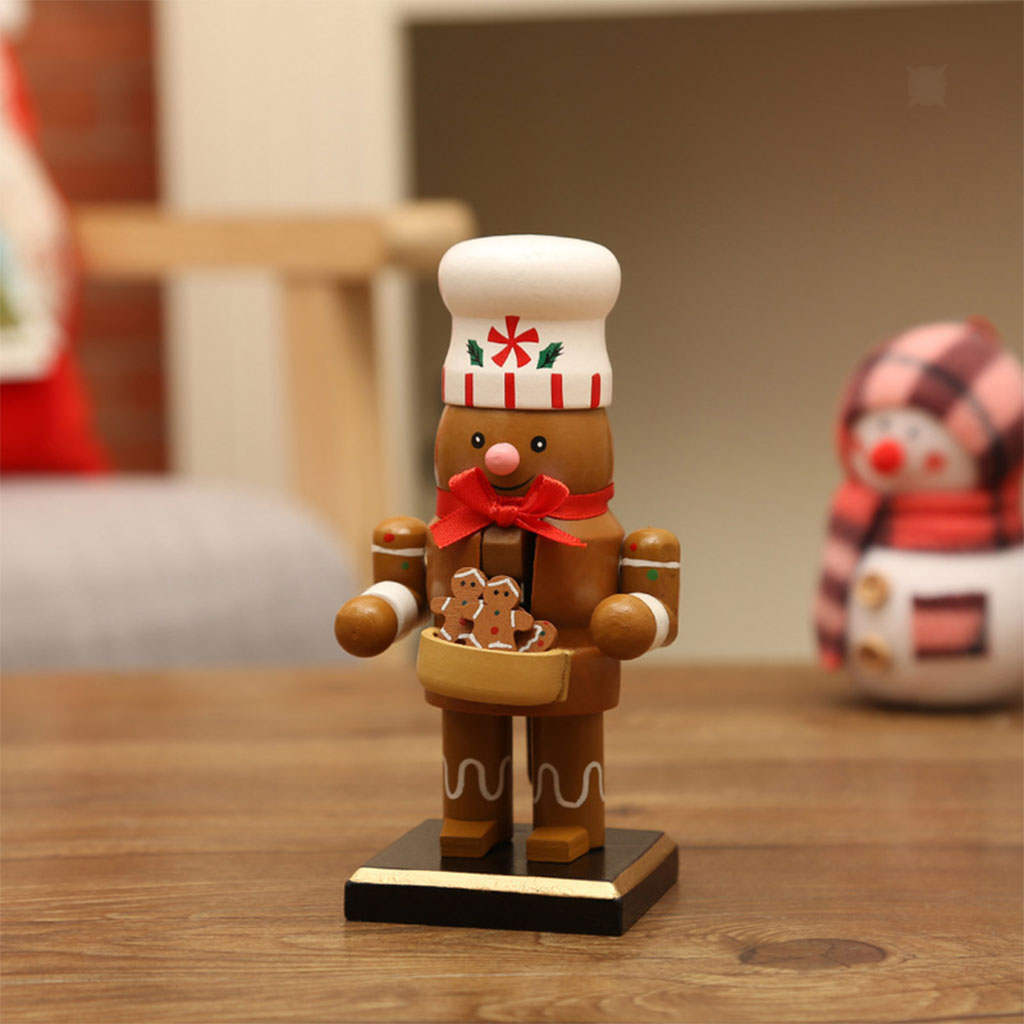 Traditional Wooden  Man 6" Christmas Displaying  Desktop
