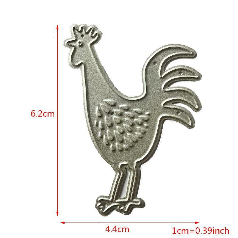 Rooster Metal Cutting Dies Stencil Scrapbooking DIY Album Stamp Paper Embossing