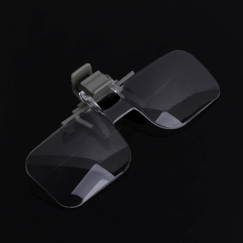 Clamping Magnifying Glass with Pouch for Reading or Viewing Coins/Stamps Ideal