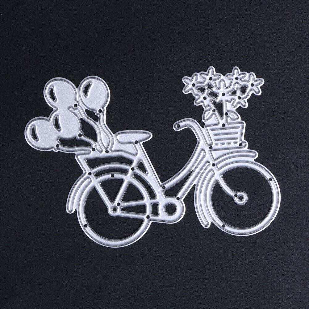 DIY Lovely Bike Bicycle Metal Cutting Dies Stencil For Scrapbooking Paper