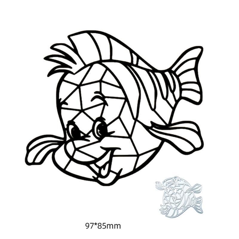 Pufferfish Metal Cutting Dies Stencil DIY Scrapbooking Album Paper Card Template
