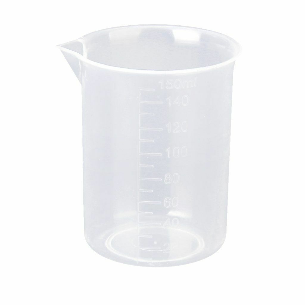 150ml Transparent Graduated Beaker Measuring Cup Plastic HY