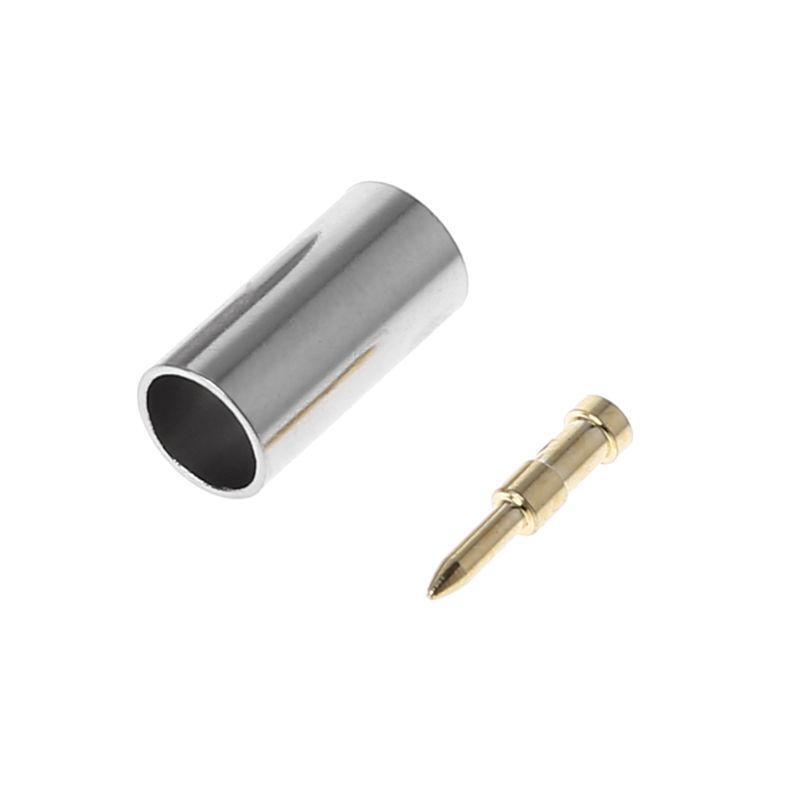 TNC Male Plug RF Coax Connector Crimp Nickelplated For Cable RG58 RG142 RG400