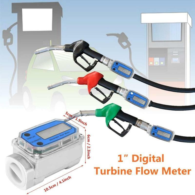 1? Digital Turbine Flow Meter,Gas Oil Fuel Flowmeter,Pump Flow Meter