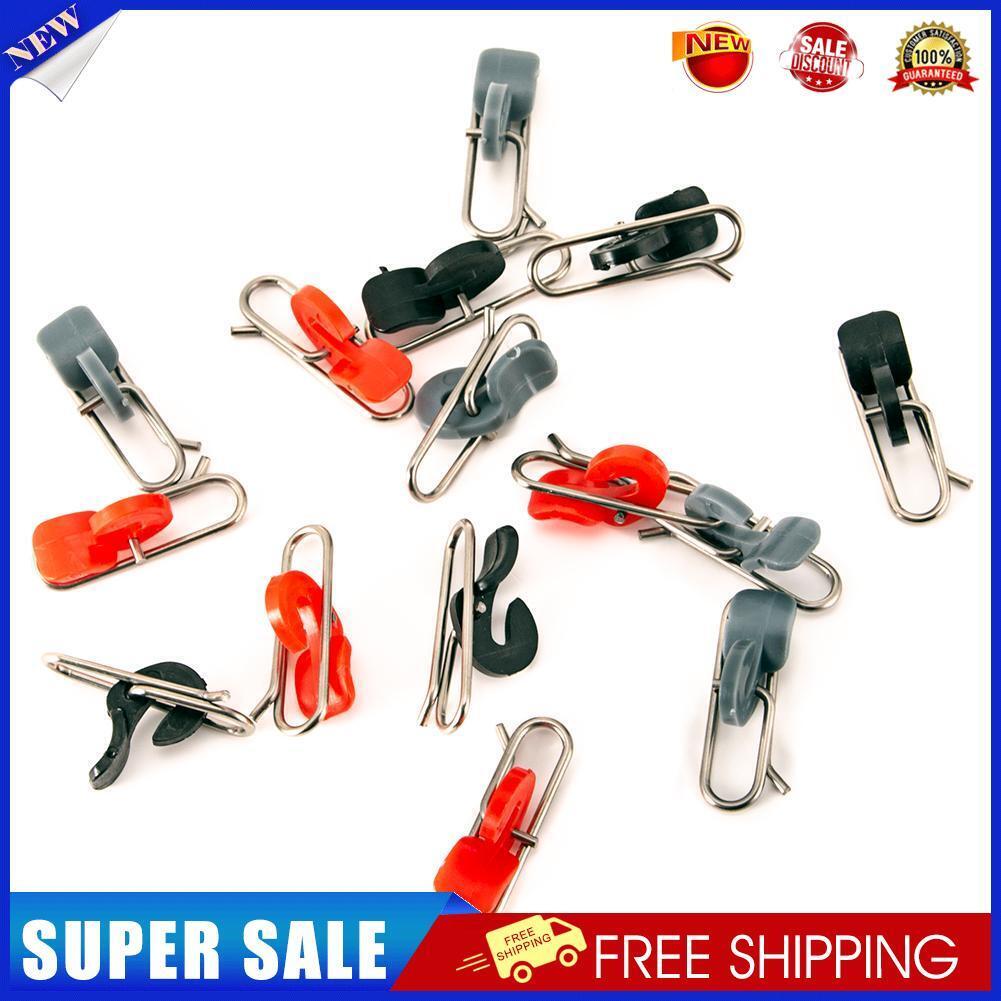 10pcs Stainless Steel Impact Bait Clip Fishing Hook Decoupling Accessories