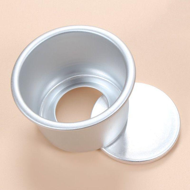 5 pcs Cake Pan Aluminum Cake Tray Removable Bottom Round Shaped Cake Pan for Ove