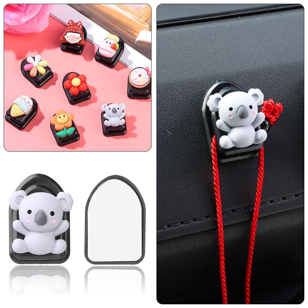 Hat Holder Punch-free Wall Hanger Plastic Cute Mini Car Hook USB Cable Hanger