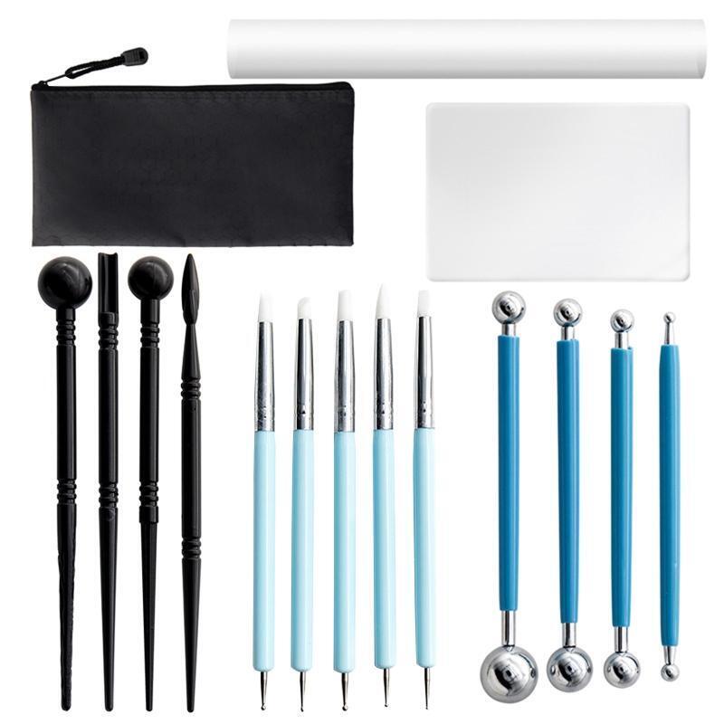 15 Pcs Pottery Clay Tools Set Professional Polymer Clay Potter Shaping Tools