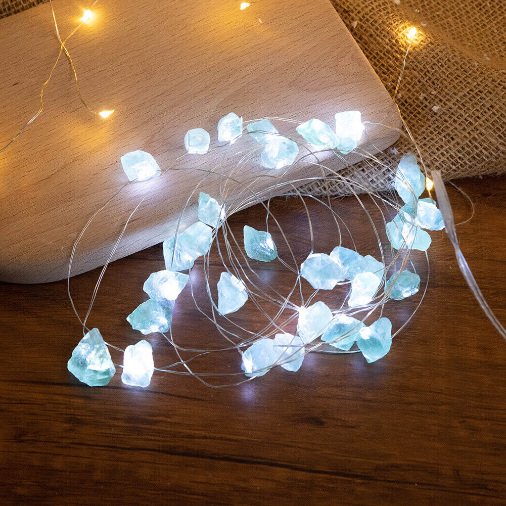 30LED Green Fluorite String Lights White Light Battery for Decor (ZZ0619)