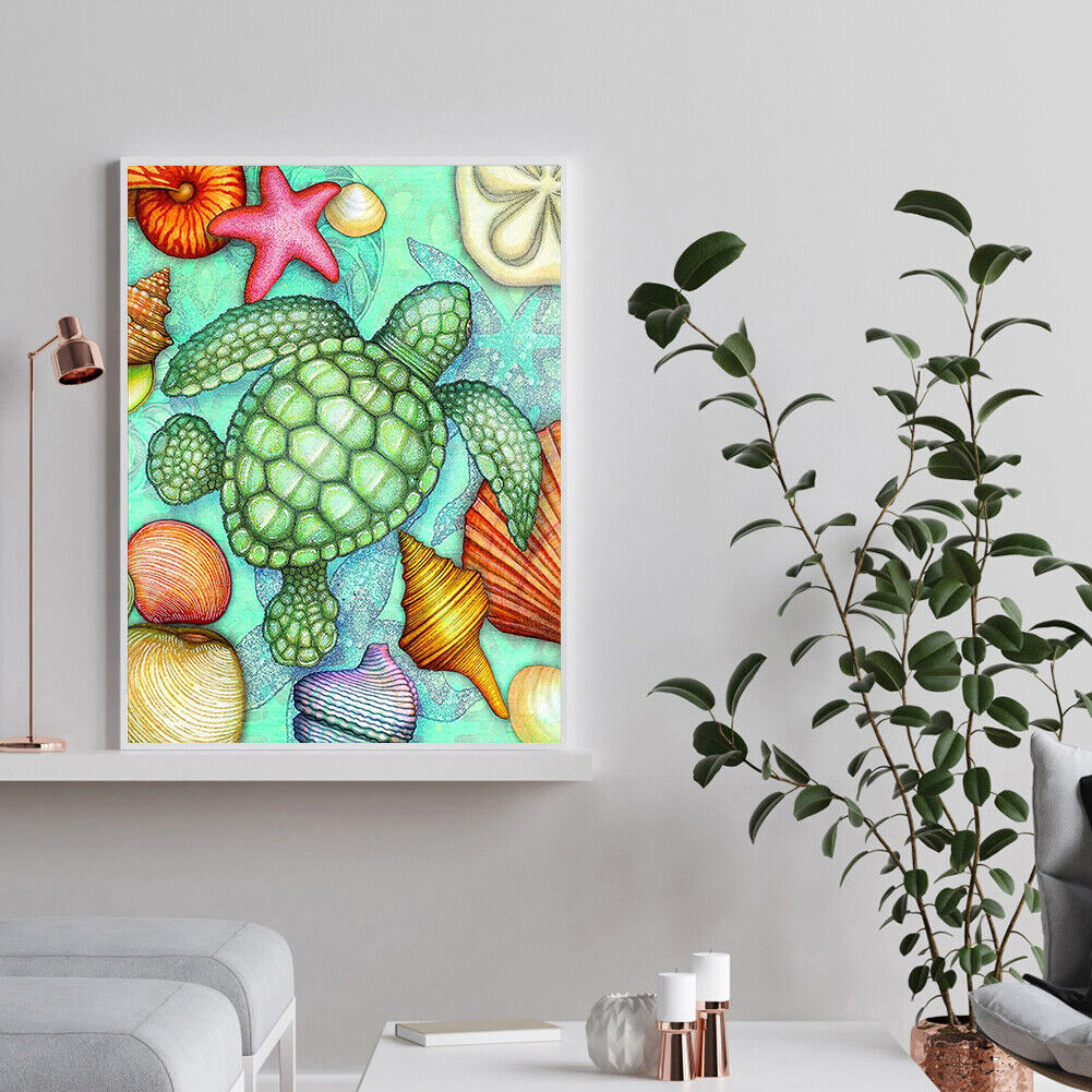 5D Diamond Painting Sea Turtle Round Mosaic Pictures DIY Home Wall Decor