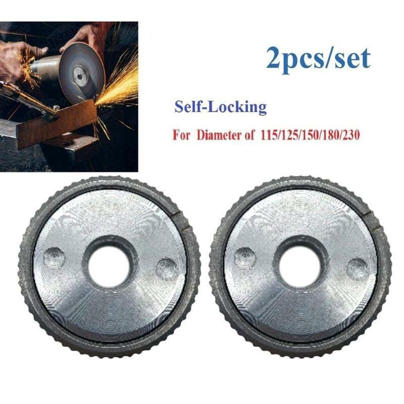 2pcs M14 Thread Angle Grinder Accessories Inner Outer Flange Nut Replacement