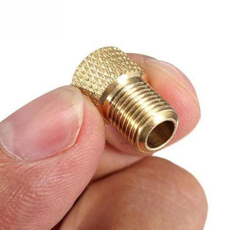 Presta to Schrader Brass Aluminum Alloy Bicycle Valve Adapter Converter Adapter