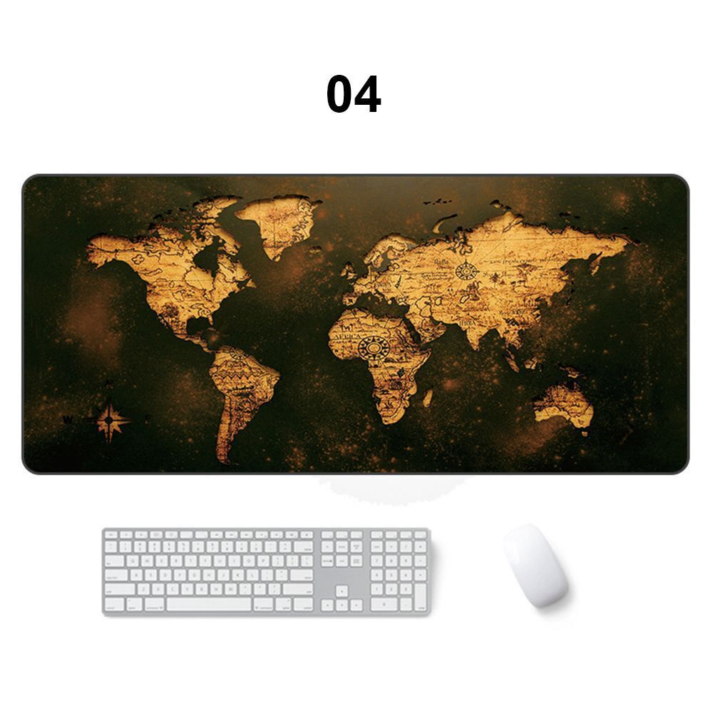 Natural Rubber Mousepad Gaming Mouse Pad Keyboard Mice Mat Old World Map