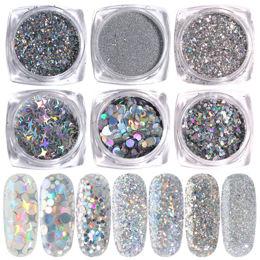 Supplies Manicure Tips Flakes Sparkle Nail Art Sequins Holographic DIY Glitters