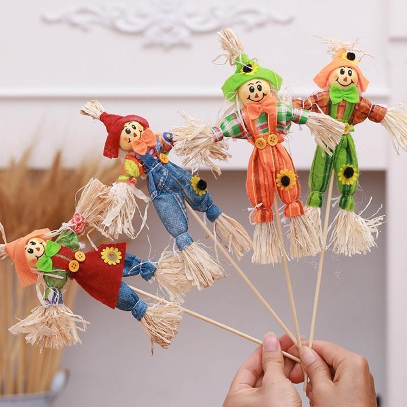 Halloween Scarecrow Decoration for Garden Home School Yard Scarecrow Decor