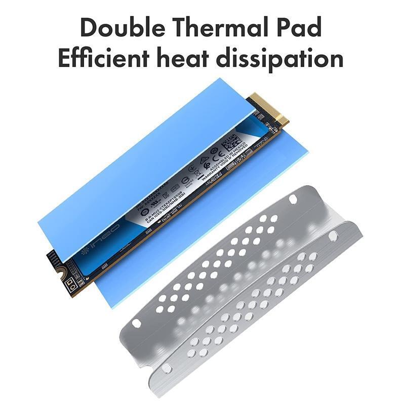 Stylish M.2 2280 SSD Heatsink Heat Dissipation Radiator Cooling Thermal Pad NVME