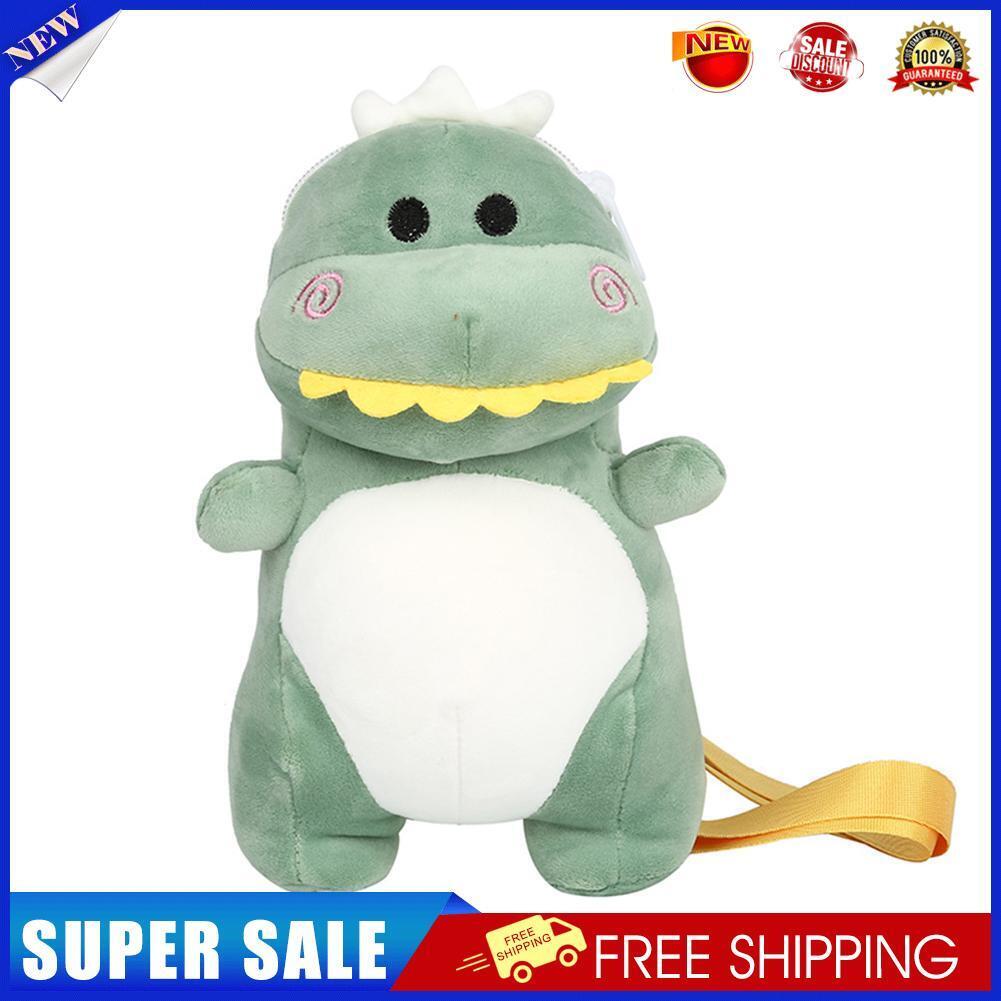 Women Cute Dinosaur Plush Satchel Mini Shoulder Money Phone Bags (Green)