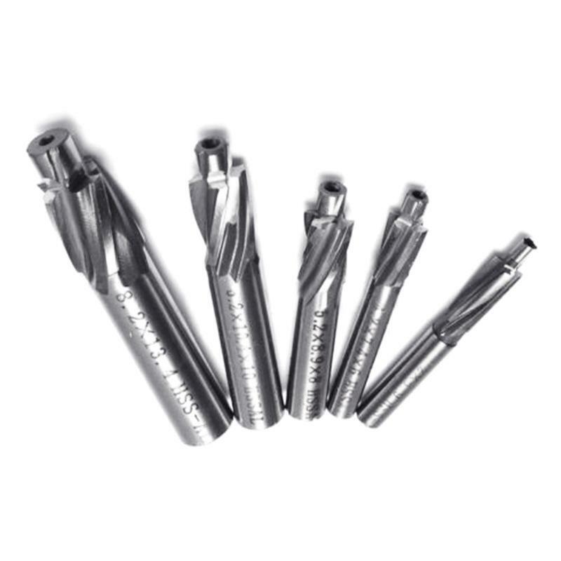 M3 M4 M5 M8 Counterbore Set End Mill High-Speed-Steel Cutter Stainless Steel