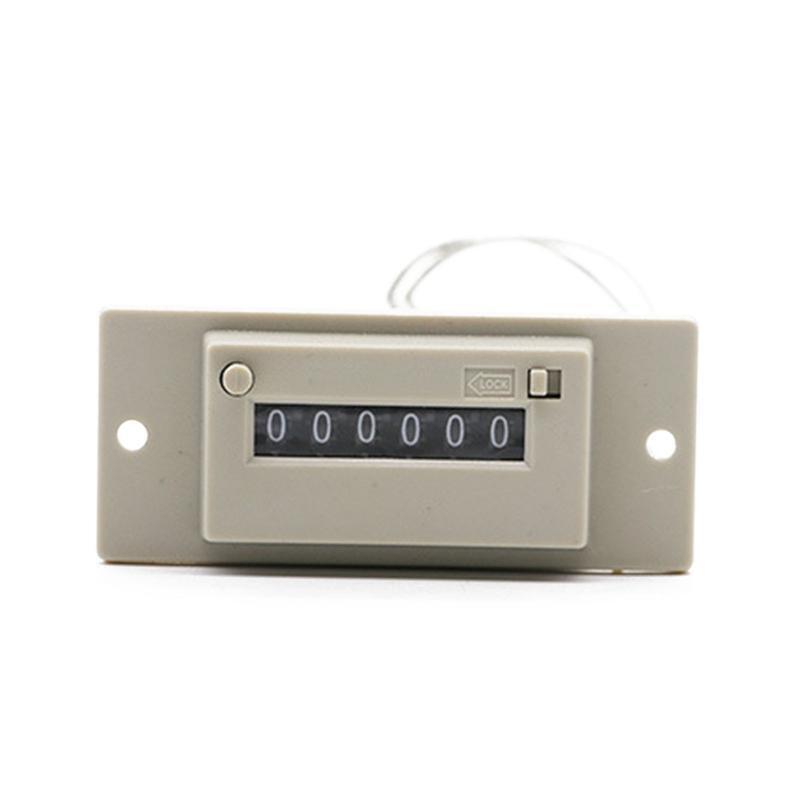 6 Digit Electromagnetic Pulse Counter Tool AC220V / AC110V / DC 24V / DC 12V